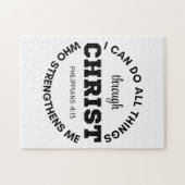 Philippinen 4:13 Ich kann alles tun, was Schrift Puzzle (Horizontal)