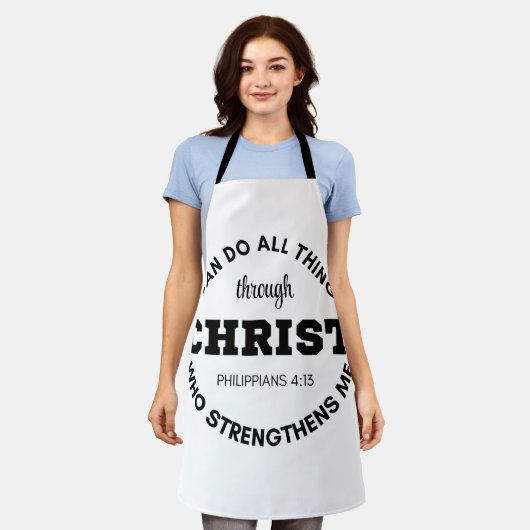 Philippinen 4:13 Ich kann alles tun, was Schrift Schürze (Getragen)