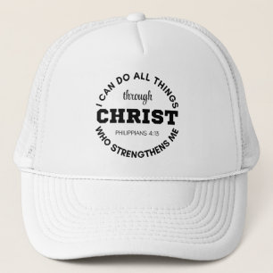 Philippinen 4:13 Ich kann alles tun, was Schrift Truckerkappe
