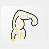 Philippinen 4:13 KJV Bibelverse Fleecedecke (Vorderseite (Horizontal))