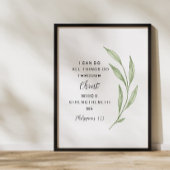 Philippinen 4:13 Kunst der Schrift Poster