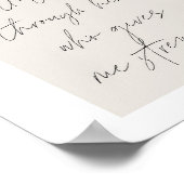 Philippinen 4:13 Minimal Boho Beige Arch Script Poster (Ecke)