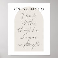 Philippinen 4:13 Minimal Boho Beige Arch Script