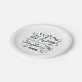 Philippinen 4:13 mit blühender Kunst weiß über Pappteller (Schrägansicht)