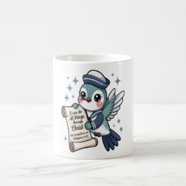 Philippinen 4:13 Navy Sailor Hummingbird Tasse