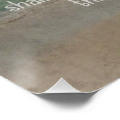 Philippinen 4:13 Peace Bible Verse Beach Christlic Poster (Ecke)