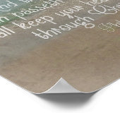 Philippinen 4:13 Peace Bible Verse Beach Christlic Poster (Ecke)