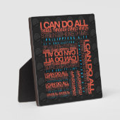 Philippinen 4:13 Plaque Fotoplatte (Vorderseite)