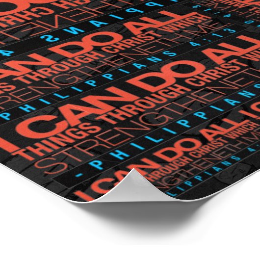 Philippinen 4:13 Poster (Ecke)