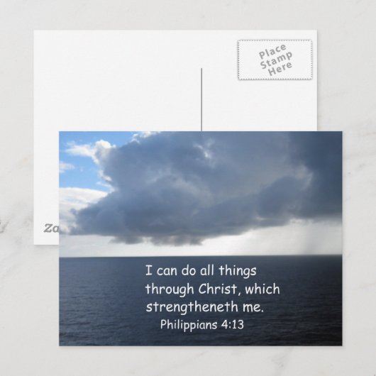 Philippinen 4:13 postkarte (Vorne/Hinten)