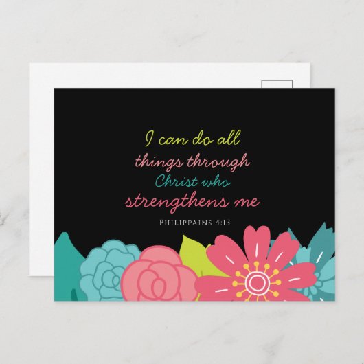 Philippinen 4:13 postkarte (Vorne/Hinten)