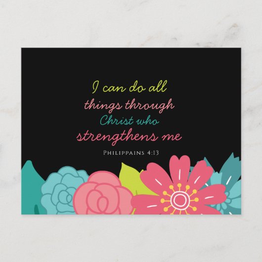 Philippinen 4:13 postkarte (Vorderseite)