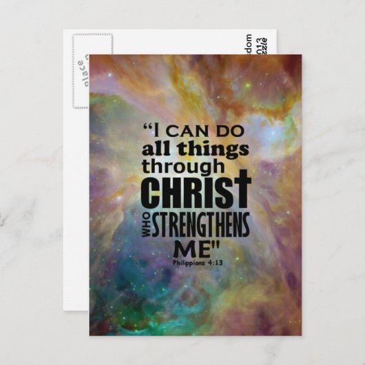 Philippinen 4:13 postkarte (Vorne/Hinten)