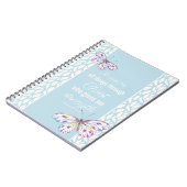 Philippinen 4:13 Schmetterling Notizblock (Linke Seite)