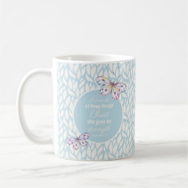 Philippinen 4:13 Tasse für Wasserfarbenschmetterli
