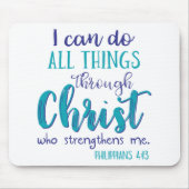 Philippinen 4:13 Tealpur Mousepad (Vorne)