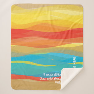 Philippinen 4:13 Wüstenwaves Sherpa Blanket Sherpadecke