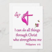 Philippinen 4:16 feiertagskarte (Vorne/Hinten)