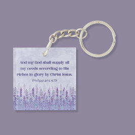 Philippinen 4:19 Bibel Verse Mein Gott wird versor Schlüsselanhänger