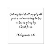 Philippinen 4:19 gummistempel (Prägung)