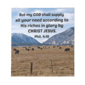 Philippinen 4:19 notizblock (Vorderseite)