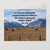 Philippinen 4:19 postkarte (Vorderseite)