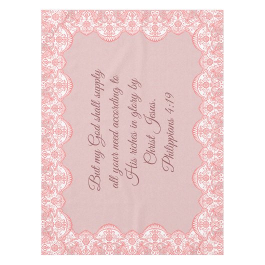 Philippinen 4:19 tischdecke (Vorderseite)