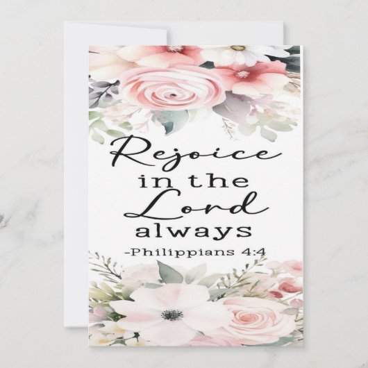 Philippinen 4:4 Ermutigungskarte Dankeskarte (Vorderseite)