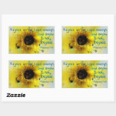 Philippinen 4:4 Freude am Herrn immer! Bibel Rechteckiger Aufkleber (Blatt)