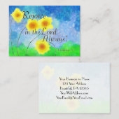 Philippinen 4:4 Freude am Herrn immer! Bibel Visitenkarte (Vorne/Hinten)