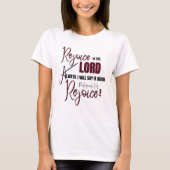 Philippinen 4:4 freuen sich immer im Herrn T-Shirt (Vorderseite)