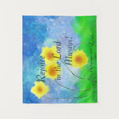 Philippinen 4:4, frohlocken im Herrn immer Wandteppich (Vorderseite)