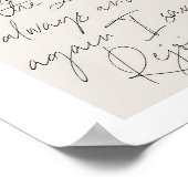 Philippinen 4:4 Minimal Boho Beige Arch Script Poster (Ecke)