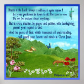 Philippinen 4:4 Schrift-Plakat Poster (Vorne)