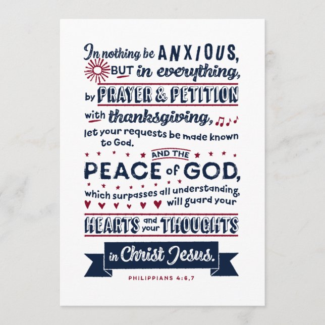 Philippinen 4:6, 7 (Vorderseite)