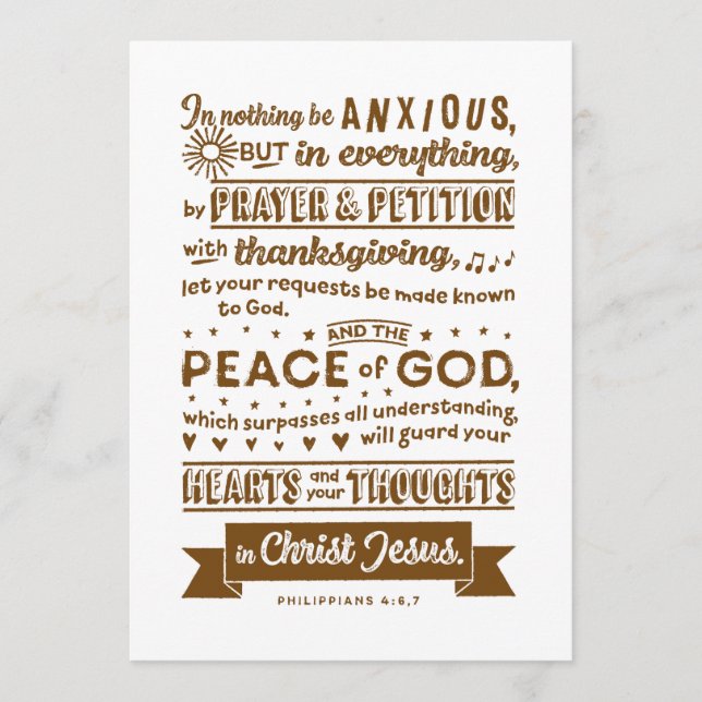 Philippinen 4:6, 7 (Vorderseite)