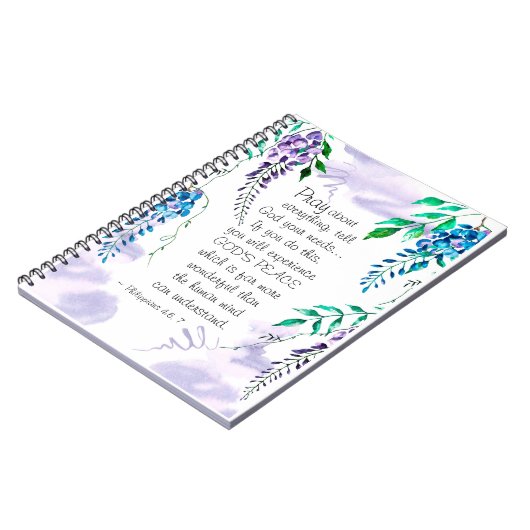 Philippinen 4:6-7 Betet über alles Bibeln Notizblock (Linke Seite)