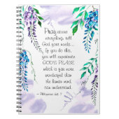 Philippinen 4:6-7 Betet über alles Bibeln Notizblock (Vorderseite)