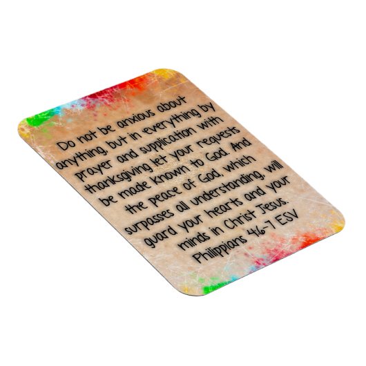 Philippinen 4:6-7 Bibelverse Magnet (Rechte Seite)