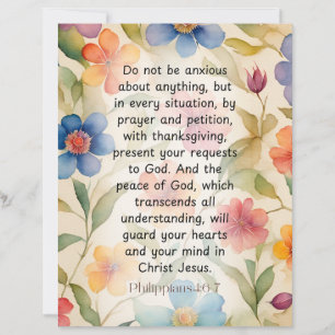 Philippinen 4:6-7 Christliche Bibelverse Wasserfar