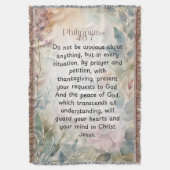 Philippinen 4:6-7 Christliche Bibelverse Wasserfar Decke (Vorderseite Vertikal)