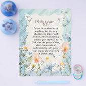 Philippinen 4:6-7 Christliche Bibelverse Wasserfar Flyer (Einzeln)