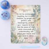 Philippinen 4:6-7 Christliche Bibelverse Wasserfar Flyer (Einzeln)