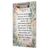 Philippinen 4:6-7 Christliche Bibelverse Wasserfar Klemmbrett (Links)