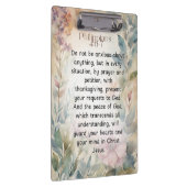 Philippinen 4:6-7 Christliche Bibelverse Wasserfar Klemmbrett (Rechts)