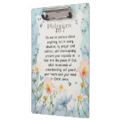 Philippinen 4:6-7 Christliche Bibelverse Wasserfar Klemmbrett (Links)