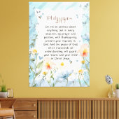 Philippinen 4:6-7 Christliche Bibelverse Wasserfar Leinwanddruck (Insitu (Wohnzimmer))