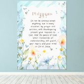 Philippinen 4:6-7 Christliche Bibelverse Wasserfar Leinwanddruck (Insitu (Holzboden))