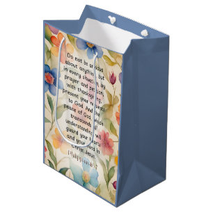 Philippinen 4:6-7 Christliche Bibelverse Wasserfar Mittlere Geschenktüte