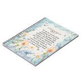 Philippinen 4:6-7 Christliche Bibelverse Wasserfar Notizblock (Linke Seite)